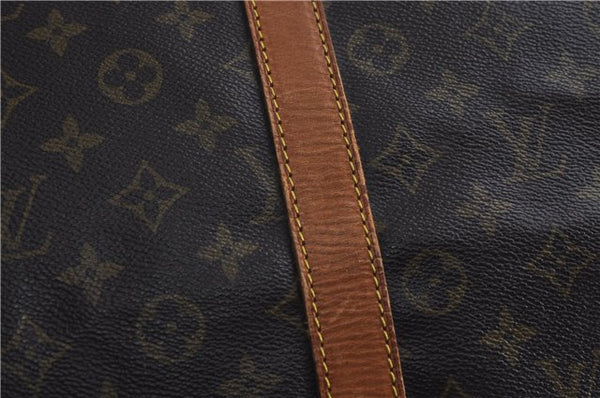 Auth Louis Vuitton Monogram Keepall Bandouliere 55 Boston Bag M41414 LV 6122D