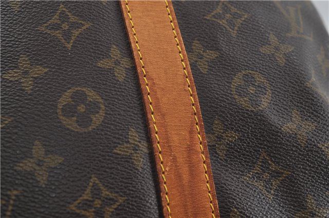 Auth Louis Vuitton Monogram Keepall Bandouliere 55 Boston Bag M41414 LV 6122D