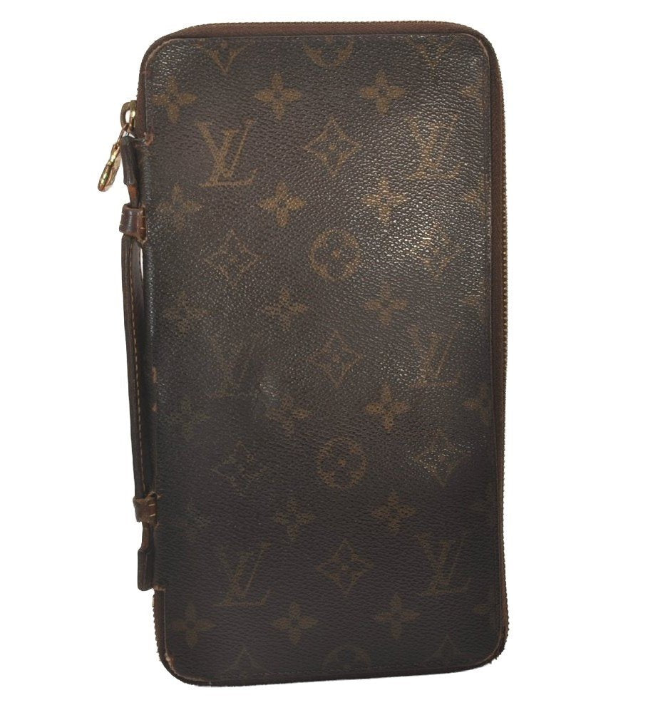 Authentic Louis Vuitton Monogram Organizer de Voyage Travel Case M60119 LV 6122I