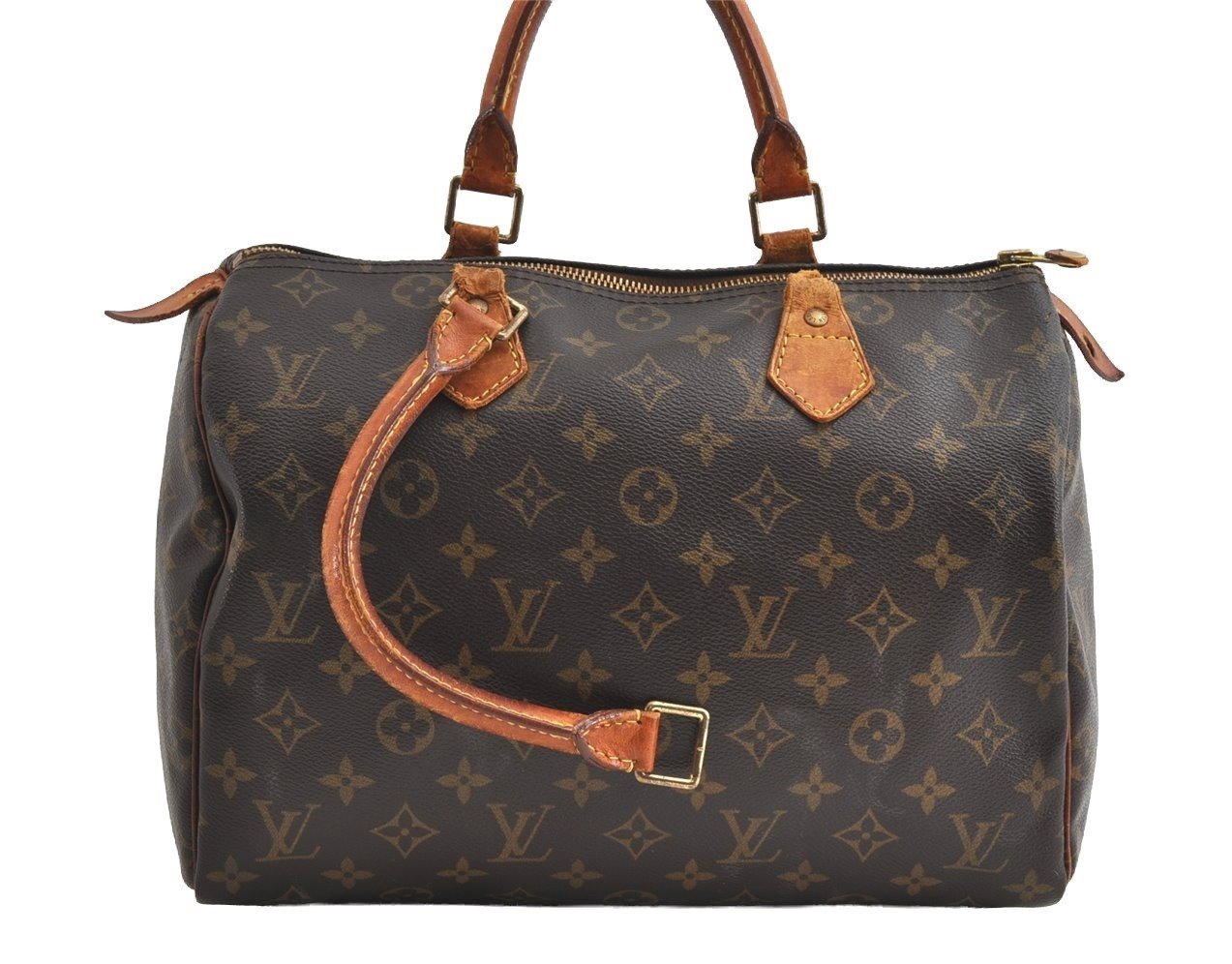 Authentic Louis Vuitton Monogram Speedy 30 Hand Boston Bag M41526 Junk 6123I