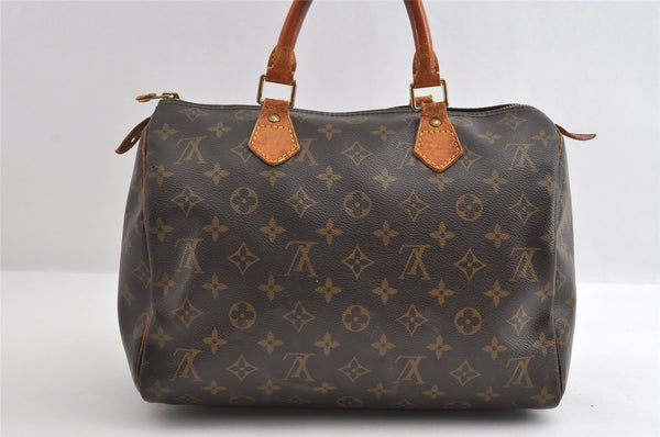 Authentic Louis Vuitton Monogram Speedy 30 Hand Boston Bag M41526 Junk 6123I