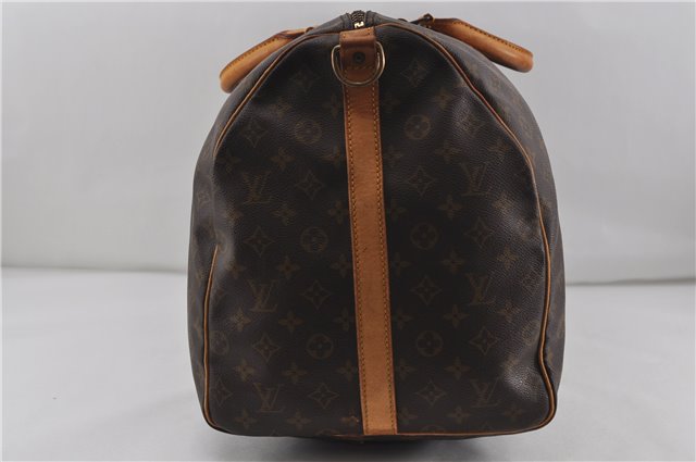 Auth Louis Vuitton Monogram Keepall Bandouliere 60 Boston Bag M41412 LV 6125D