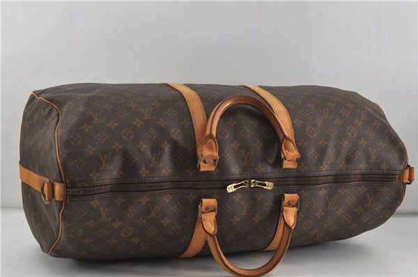 Auth Louis Vuitton Monogram Keepall Bandouliere 60 Boston Bag M41412 LV 6125D