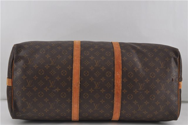 Auth Louis Vuitton Monogram Keepall Bandouliere 60 Boston Bag M41412 LV 6125D