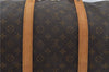 Auth Louis Vuitton Monogram Keepall Bandouliere 60 Boston Bag M41412 LV 6125D