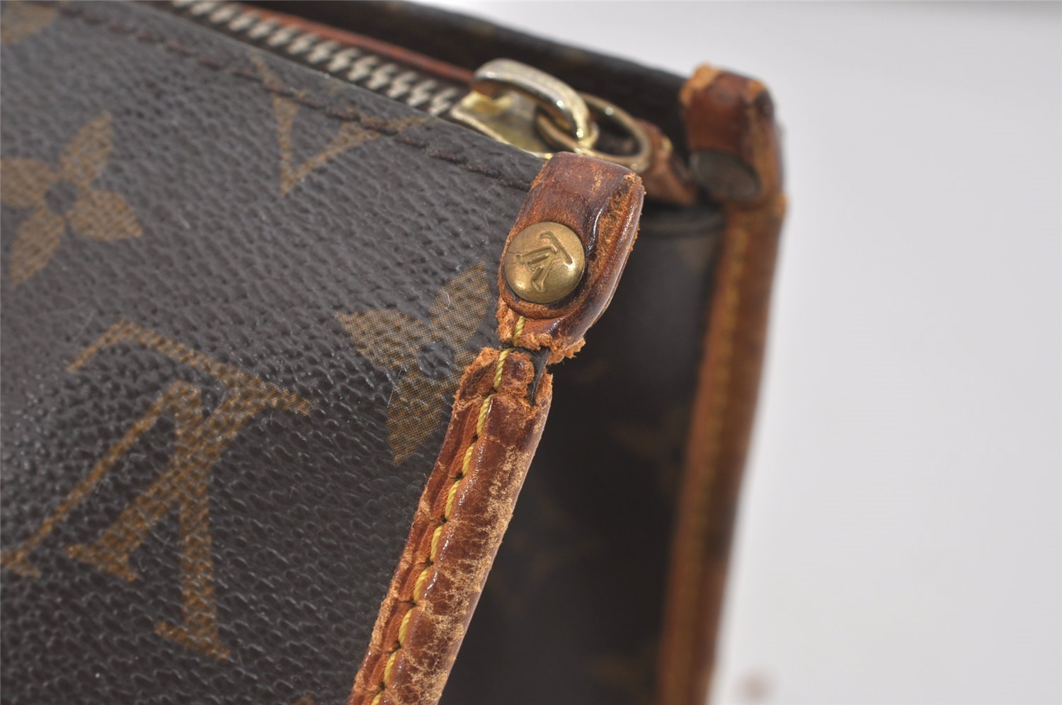 Authentic Louis Vuitton Monogram Popincourt Hand Bag M40009 LV 6126I