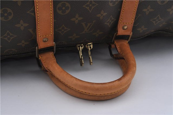 Authentic Louis Vuitton Monogram Keepall 55 Travel Boston Bag M41424 LV 6128D