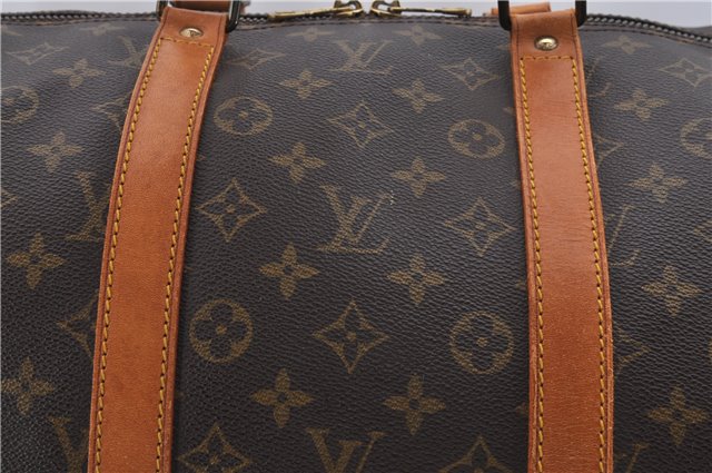 Authentic Louis Vuitton Monogram Keepall 55 Travel Boston Bag M41424 LV 6128D