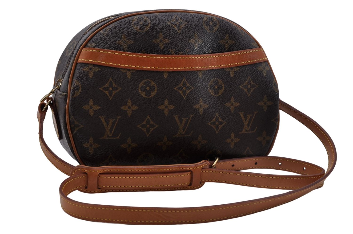 Authentic Louis Vuitton Monogram Blois Shoulder Cross Body Bag M51221 LV 6129D