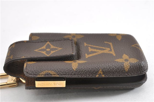 Authentic Louis Vuitton Monogram Etui TelePhone International PM M63064 LV 6129F