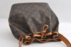 Authentic Louis Vuitton Monogram Petit Noe M42226 Shoulder Drawstring Bag 6129I