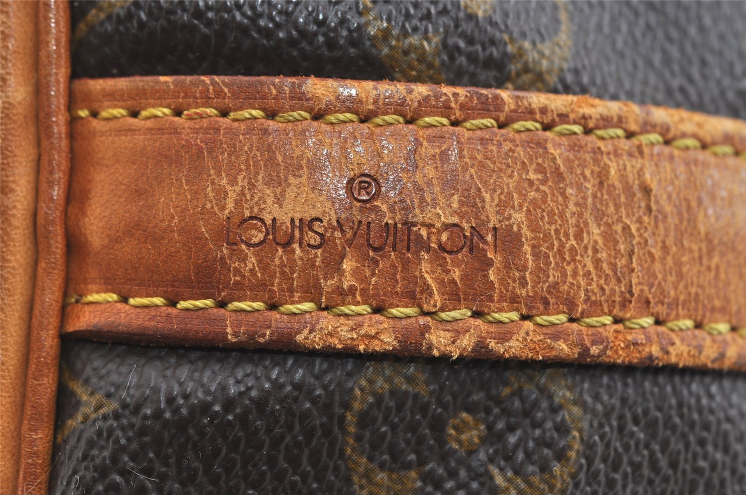 Authentic Louis Vuitton Monogram Petit Noe M42226 Shoulder Drawstring Bag 6129I