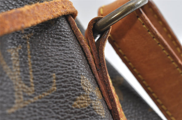 Authentic Louis Vuitton Monogram Petit Noe M42226 Shoulder Drawstring Bag 6129I