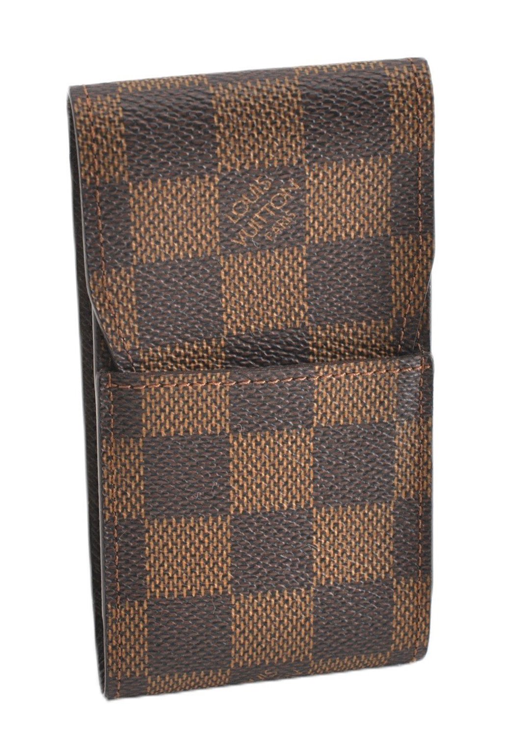 Authentic Louis Vuitton Damier Etui Cigarette Case N63024 LV 6130F