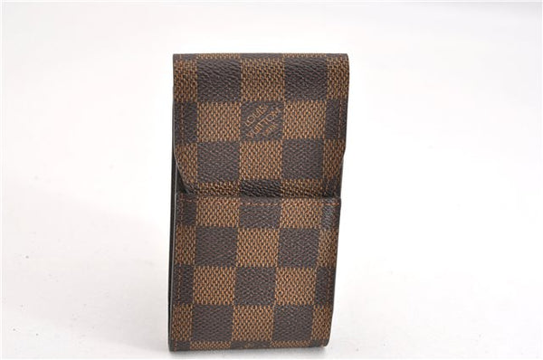 Authentic Louis Vuitton Damier Etui Cigarette Case N63024 LV 6130F