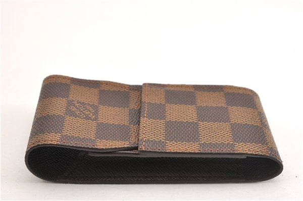 Authentic Louis Vuitton Damier Etui Cigarette Case N63024 LV 6130F