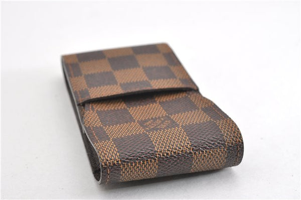 Authentic Louis Vuitton Damier Etui Cigarette Case N63024 LV 6130F