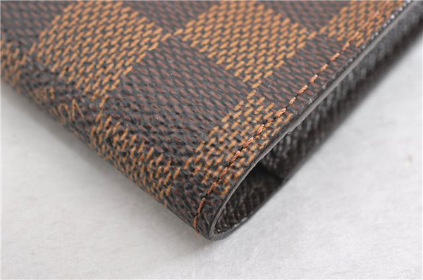 Authentic Louis Vuitton Damier Etui Cigarette Case N63024 LV 6130F