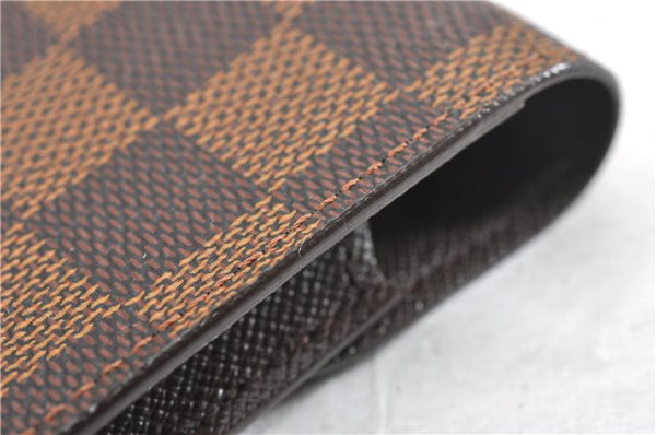 Authentic Louis Vuitton Damier Etui Cigarette Case N63024 LV 6130F