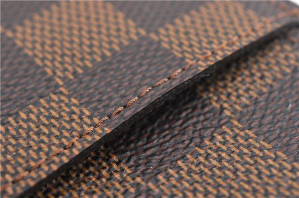 Authentic Louis Vuitton Damier Etui Cigarette Case N63024 LV 6130F