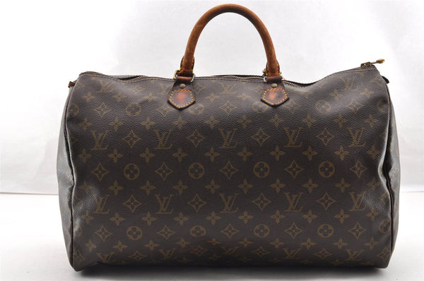 Authentic Louis Vuitton Monogram Speedy 40 Hand Boston Bag M41522 Junk 6130I