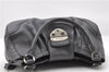 Authentic PRADA Leather Hand Shoulder Bag Purse Gray 6131C