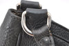 Authentic PRADA Leather Hand Shoulder Bag Purse Gray 6131C