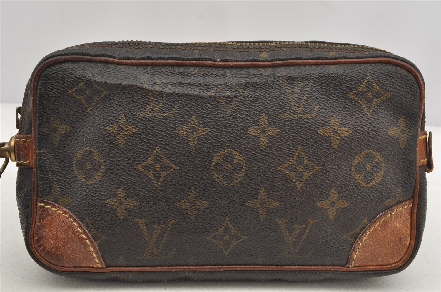 Authentic Louis Vuitton Monogram Marly Dragonne PM M51827 Clutch Hand Bag 6132I