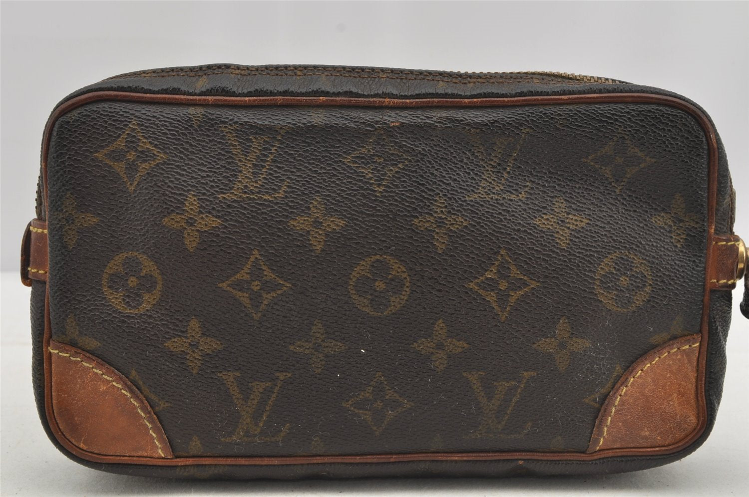 Authentic Louis Vuitton Monogram Marly Dragonne PM M51827 Clutch Hand Bag 6132I