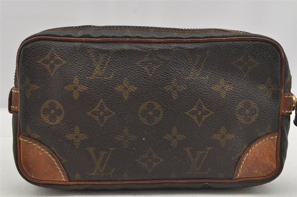 Authentic Louis Vuitton Monogram Marly Dragonne PM M51827 Clutch Hand Bag 6132I