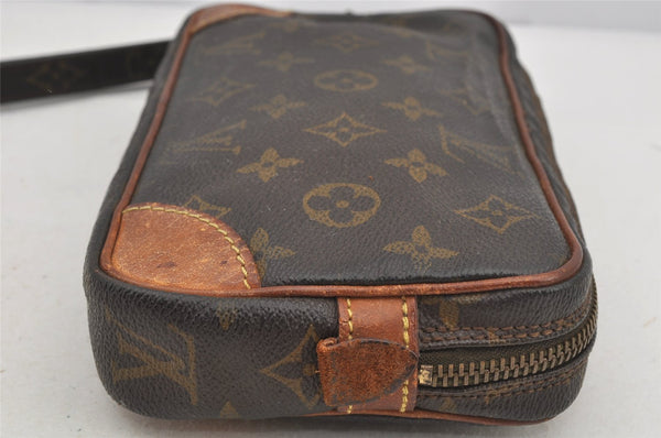 Authentic Louis Vuitton Monogram Marly Dragonne PM M51827 Clutch Hand Bag 6132I