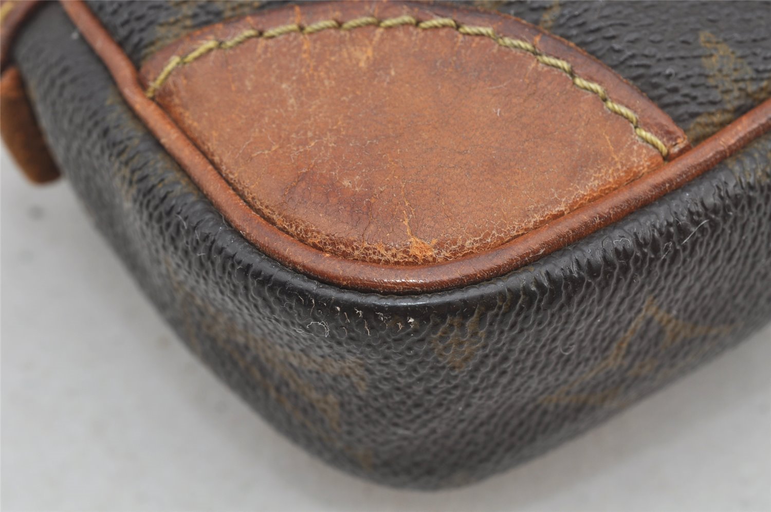 Authentic Louis Vuitton Monogram Marly Dragonne PM M51827 Clutch Hand Bag 6132I