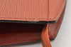 Authentic Louis Vuitton Epi Trousse Crete Clutch Bag Brown M48403 LV 6134I