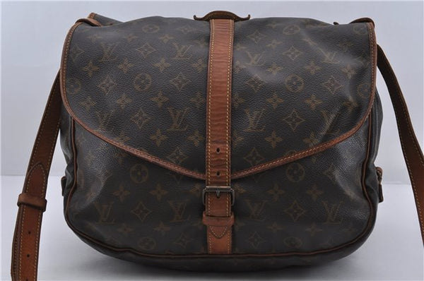 Auth LOUIS VUITTON Monogram Saumur 35 Shoulder Cross Body Bag M42254 LV 6135C