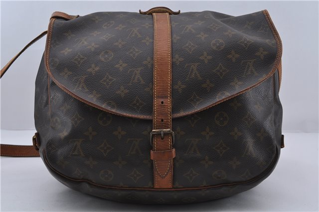 Auth LOUIS VUITTON Monogram Saumur 35 Shoulder Cross Body Bag M42254 LV 6135C