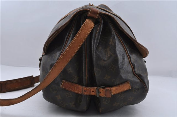Auth LOUIS VUITTON Monogram Saumur 35 Shoulder Cross Body Bag M42254 LV 6135C