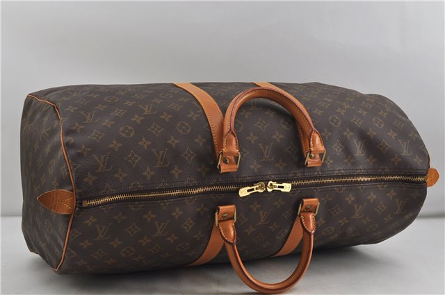 Authentic Louis Vuitton Monogram Keepall 55 Travel Boston Bag M41424 LV 6135D