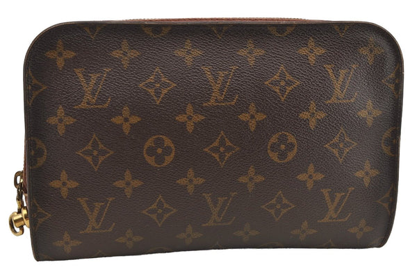 Authentic Louis Vuitton Monogram Orsay Clutch Hand Bag Purse M51790 LV 6135I