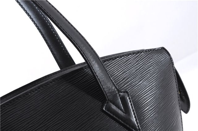 Auth Louis Vuitton Epi Saint Jacques Shopping Shoulder Bag Black M52262 LV 6136E