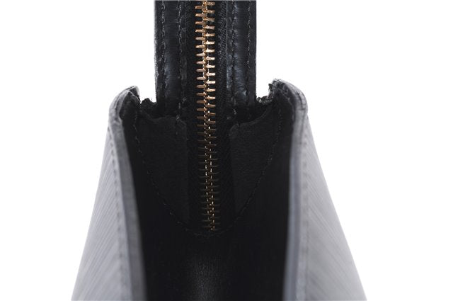 Auth Louis Vuitton Epi Saint Jacques Shopping Shoulder Bag Black M52262 LV 6136E