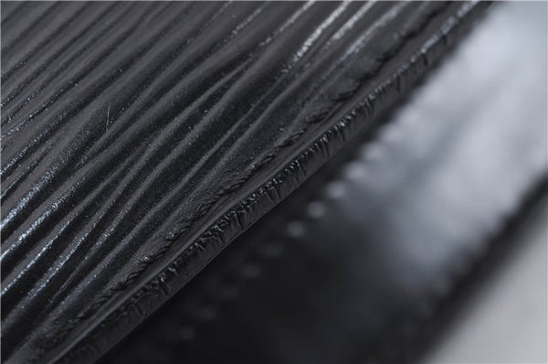 Auth Louis Vuitton Epi Saint Jacques Shopping Shoulder Bag Black M52262 LV 6136E