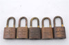 Authentic LOUIS VUITTON Padlock Gold 10Set LV 6140C