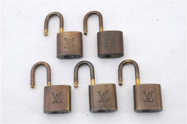 Authentic LOUIS VUITTON Padlock Gold 10Set LV 6140C