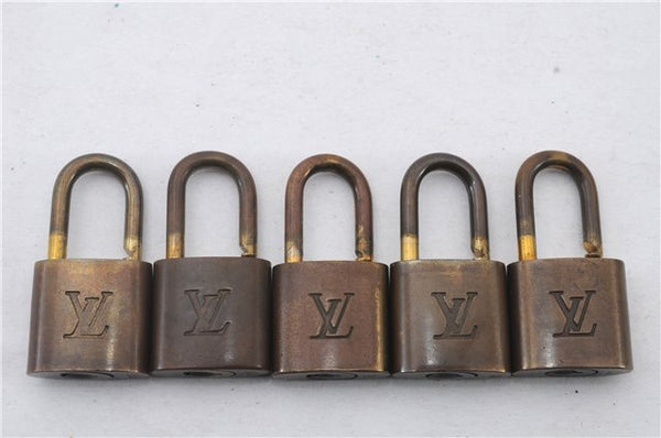 Authentic LOUIS VUITTON Padlock Gold 10Set LV 6140C