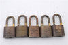 Authentic LOUIS VUITTON Padlock Gold 10Set LV 6140C