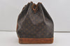 Authentic Louis Vuitton Monogram Noe Shoulder Drawstring Bag M42224 LV 6140I
