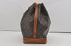 Authentic Louis Vuitton Monogram Noe Shoulder Drawstring Bag M42224 LV 6140I