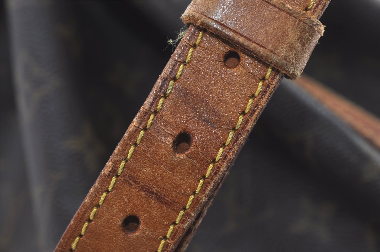 Authentic Louis Vuitton Monogram Noe Shoulder Drawstring Bag M42224 LV 6140I