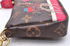 Auth Louis Vuitton Monogram Mini Pochette Accessoires Pouch M62087 LV Box 6141E