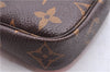 Auth Louis Vuitton Monogram Mini Pochette Accessoires Pouch M62087 LV Box 6141E